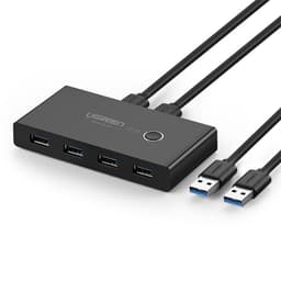 Ugreen Switch Box HUB 4x USB 3.2 Gen 1 USB Splitter - Svart