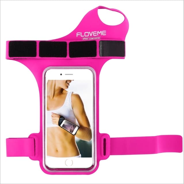 Floveme Universal Sportarmband för 5.5-tums Smartphones - Magenta