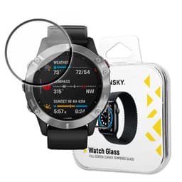 Wozinsky Garmin Fenix 6 Härdat Glas Skärmskydd Hybrid - Svart