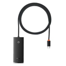 Baseus HUB USB-C 4x USB-A till USB-C Kabel 1m - Svart