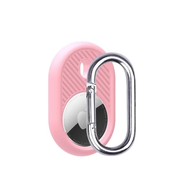 Airtag Skal Anti-lost Silicone Vault - Rosa