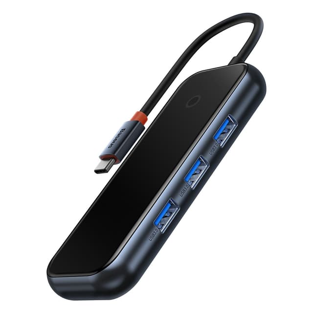 Baseus 4-Port Hub - Mörkgrå