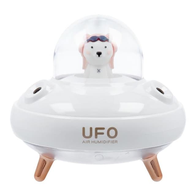 Aromaterapimaskin Luftfuktare/Diffusor UFO - Vit