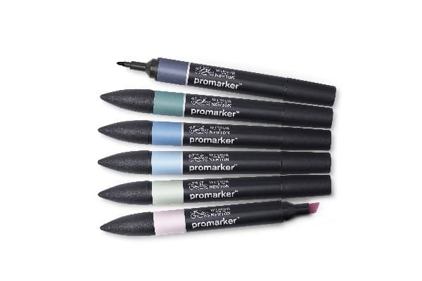Winsor Promarker-sett 6 stk, Skycape 1