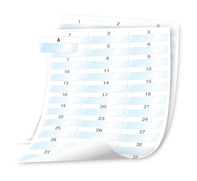 DYMO XTL Laminated Wire/Cable Wrap Sheet Labels, 54x23mm