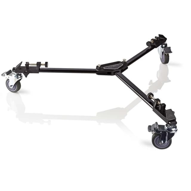 Nedis Stativ Dolly | Maksimal belastningskapacitet: 20.0 kg | Stativ diameterområde: 29.0 mm | Rejsetaske inkluderet | Benlåse | Aluminium | Sort