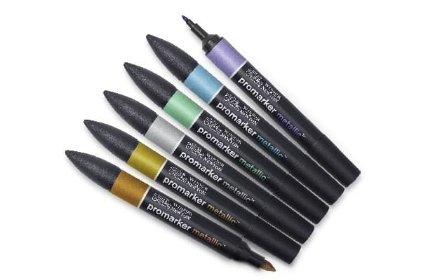 Winsor Promarker Metallic Marker 6 stk