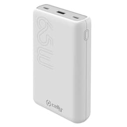 Celly PBPD65W20000 PowerBank PD 65W 20.000 mAh Hvit