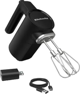 KitchenAid Go sladdlös handmixer 5KHMR700BM (svart)