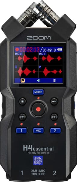 Zoom H1essential 32-bitars 4-kanals ljudinspelare