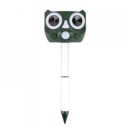 Solcelledrevet dyreskremmere med ultralyd og alarm, Ugle