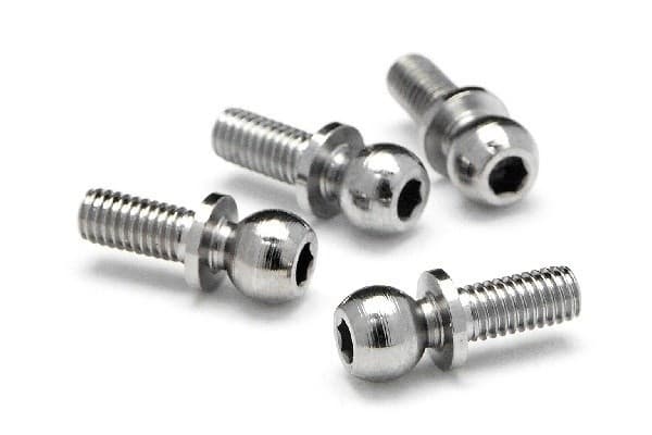 HPI Ball 4.7X6.5mm (4-40/Hex Socket/Silver/4pcs