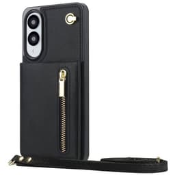 Zipper kaulakorukuori Samsung Galaxy S25 Edge - Musta