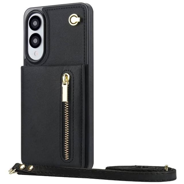 Zipper kaulakorukuori Samsung Galaxy S25 Edge - Musta