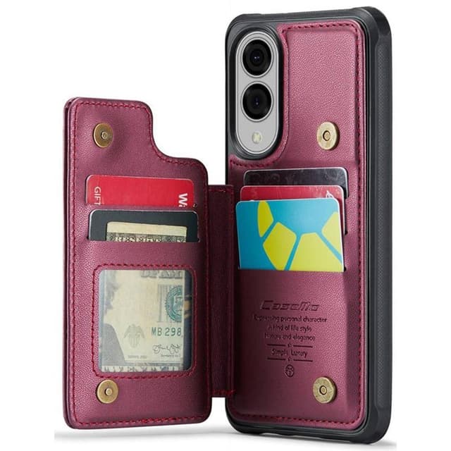 CaseMe mobilfodral C22 Samsung Galaxy S25 Edge - Vinröd