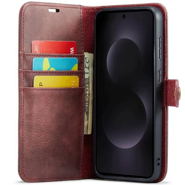 Wallet DG-Ming 2i1 Samsung Galaxy S25 Edge - Rød