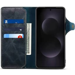 Denior mobilcover læder Samsung Galaxy S25 Edge - Blå