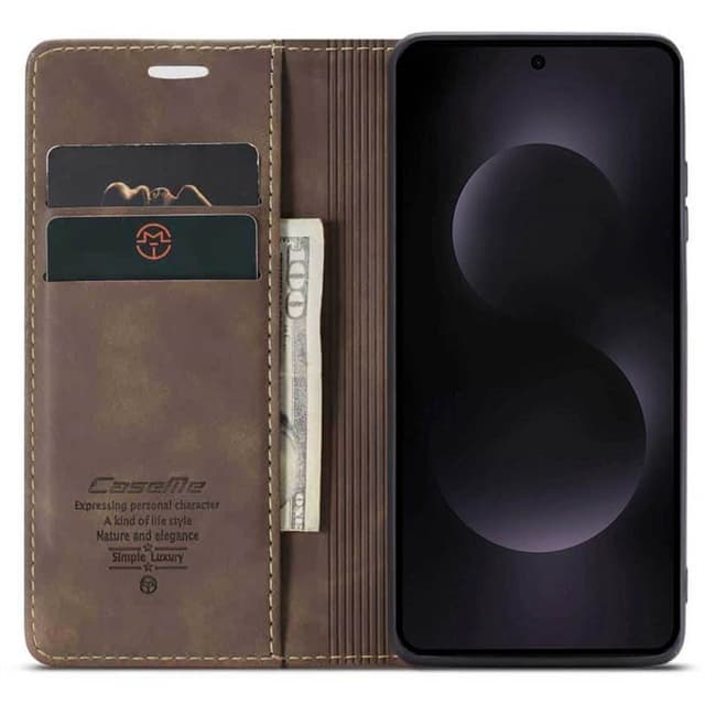CaseMe mobilcover 013 Samsung Galaxy S25 Edge - Coffee