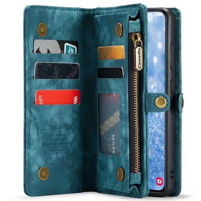 CaseMe mobilfodral 008 8-kort Samsung Galaxy S25 Edge - Blå