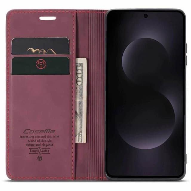 CaseMe mobilcover 013 Samsung Galaxy S25 Edge - Bordeaux