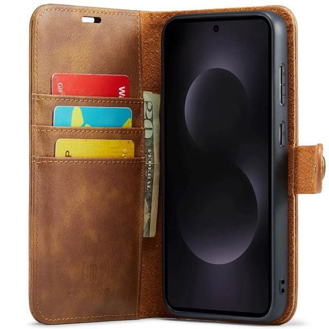 Wallet DG-Ming 2i1 Samsung Galaxy S25 Edge - Brun