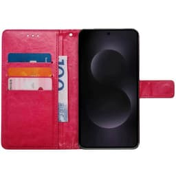Lommebokdeksel 3-kort Samsung Galaxy S25 Edge - Rosa