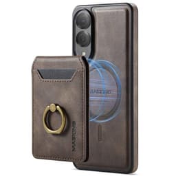 DG-Ming Magking K1 2i1 fodral Samsung Galaxy S25 Edge - Coffee