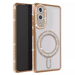 Diamond bling MagSafe cover Samsung Galaxy S25 Edge - Gold