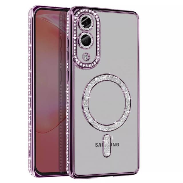 Diamond bling MagSafe skal Samsung Galaxy S25 Edge - Purple