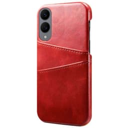 Retro cover med slots Samsung Galaxy S25 Edge - Rød