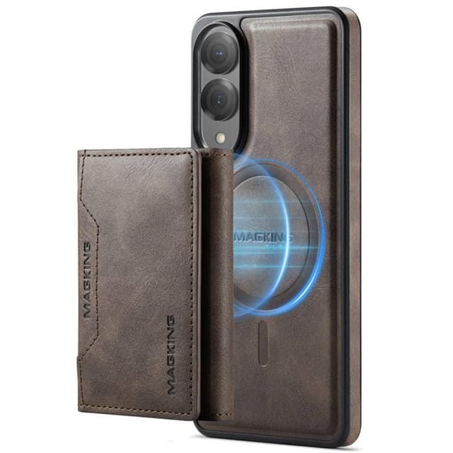 DG-Ming Magking K2 2i1 fodral Samsung Galaxy S25 Edge - Coffee
