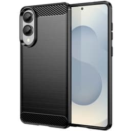Harjattu TPU kuori Samsung Galaxy S25 Edge - Musta