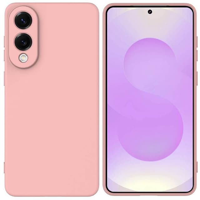 Liquid silikon skal Samsung Galaxy S25 Edge - Peach