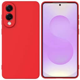 Liquid silikon skal Samsung Galaxy S25 Edge - China Red