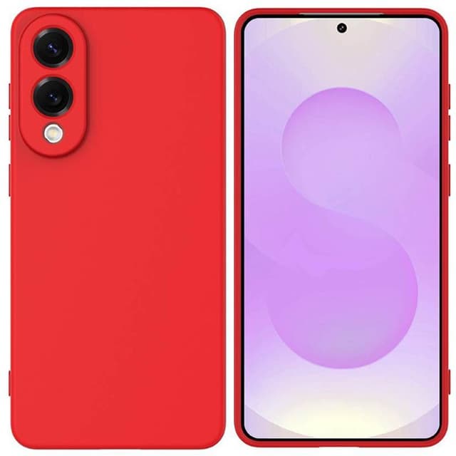 Liquid silikon skal Samsung Galaxy S25 Edge - China Red