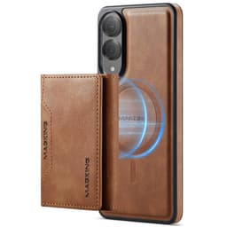 DG-Ming Magking K2 2i1 deksel Samsung Galaxy S25 Edge - Brun
