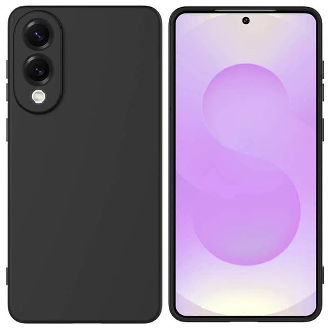 Liquid silikon skal Samsung Galaxy S25 Edge - Svart