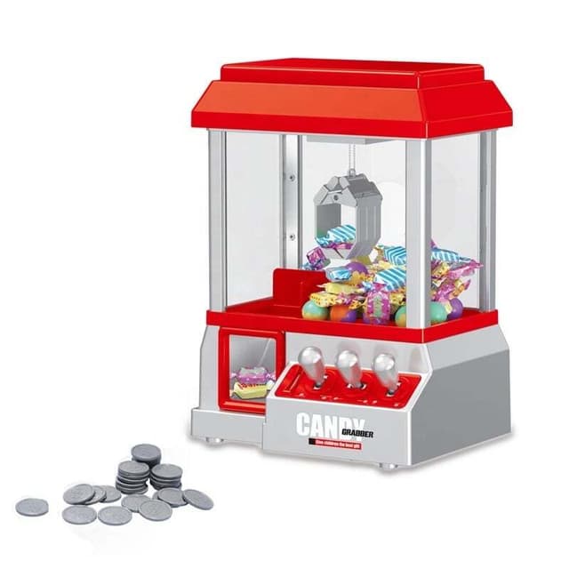 Candy Grabber Slikmaskin – Mini Slush Automat för Godis & Leksaker – Roligt Spel för Barn & Vuxna – Klo Maskin Leksak