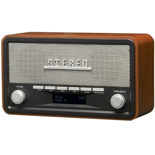 Denver Radio DAB+/FM Klocka Bluetooth DAB-18 Trähölje