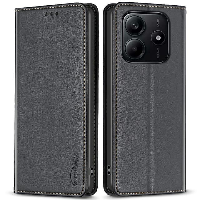 BINFEN Plånboksfodral Xiaomi Redmi Note 14 4G - Svart