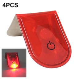 4 kpl LED-valo Magneettiset pidikkeet Turvallinen Juoksu Yö Camping Aktiviteetit - Punainen