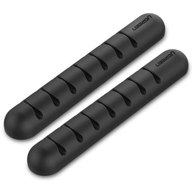 2 stk 7 spor selvklebende kabelhåndtering Organiser kablene Ledningsholder
