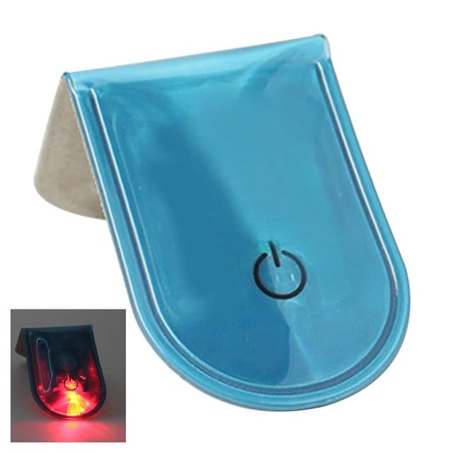 LED Ljus Magnetiskt Clips Säkerhet Löpning Natt Camping Aktiviteter - Blå