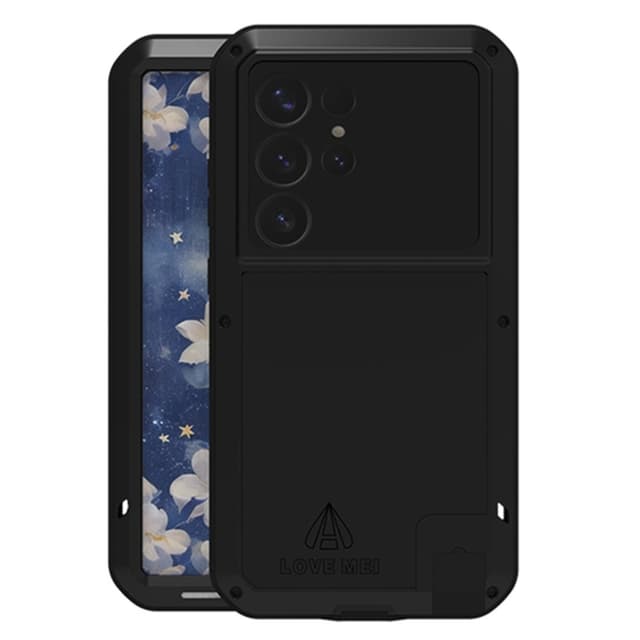 Samsung Galaxy S25+ (Plus) Etui Armour beskyttelsesdeksel Deksel + herdet glass