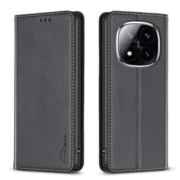Støtsikkert mobildeksel for Xiaomi Redmi Note 14 Pro+ 5G kortholder svart