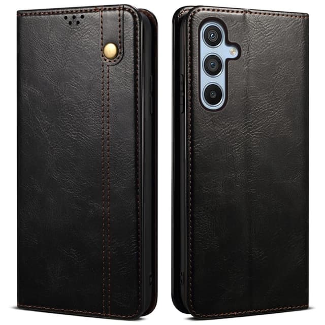 Till Samsung Galaxy S25 Plånboksfodral  - Svart