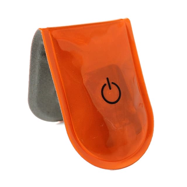 LED Ljus Magnetiskt Clips Säkerhet Löpning Natt Camping Aktiviteter - Orange