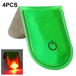 4st LED Ljus Magnetiska Clips Säkerhet Löpning Natt Camping Aktiviteter