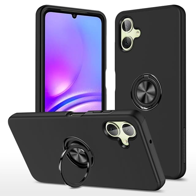 Til Samsung Galaxy A06 4G Hybrid Cover med Roterbar Ringholder