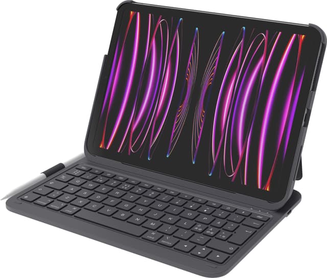 Sandstrøm tangentbordsfodral för iPad 10:e generationen (svart)
